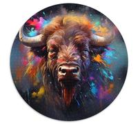 Rompecabezas de cartón de búfalo de 1000 Piezas, Juego Interactivo Familiar, decoración del hogar, Regalo, 1000 Piezas (67,5x67,5cm)
