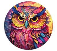 Rompecabezas de cartón de búho Rosa de 1000 Piezas, Ideal para Adolescentes, para fomentar la unión Familiar, para el Cerebro y como Regalo de decoración del hogar 67,5 x 67,5 cm