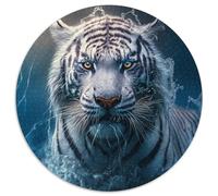 Rompecabezas de cartón de Tigre de 1000 Piezas para Adultos. Desarrolla la coordinación Ojo-Mano cumpleaños. 67,5 x 67,5 cm.