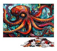 Rompecabezas de cartón Galaxy Octopus de 1000 Piezas para Adultos, Ideal para Decorar, desafío Mental, Regalo para Adultos y familias, 26 x 38 cm / 10,23 x 14,96 Pulgadas.