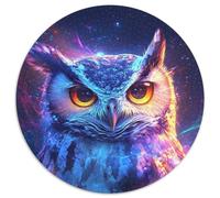 Rompecabezas de cartón Galaxy Owl de 1000 Piezas, Familiares y Amigos, Apto para Mayores de 14 años, 67,5 x 67,5 cm