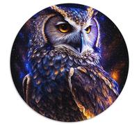 Rompecabezas de cartón Galaxy Owl para Adultos, 1000 Piezas cumpleaños, Fiestas y Navidad 67,5 x 67,5 cm.