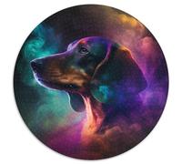 Rompecabezas de cartón para Adultos con diseño de Nebulosa de Perro Salchicha, 1000 Piezas, Ideal para Actividades Familiares, decoración del hogar, 67,5 x 67,5 cm