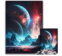 Rompecabezas de cartón para Adultos de 1000 Piezas del Universo Galáctico. Descubre el Mundo decoración del hogar y Las Vacaciones. 26x38cm (10,23x14,96 Pulgadas).