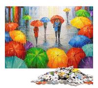 Rompecabezas de cartón para Adultos de 1000 Piezas: Una Brillante melodía de Lluvia cumpleaños. Medidas: 38 x 26 cm.