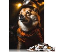 Rompecabezas de cartón Premium Shiba Miner, Ideal para niños y Adultos a Partir de 12 años, 1000 Piezas (75 x 50 cm)