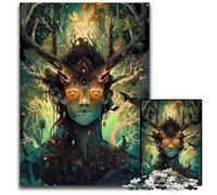 Rompecabezas de cartón Spirit of The Forest de 1000 Piezas para Adultos, Ideal para Actividades en casa, Regalo de cumpleaños y Viajes, 26x38cm/10,23x14,96 Pulgadas.