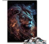 Rompecabezas de cartulina de 1000 Piezas con diseño de león Brillante para Adultos, Ideal para decoración del hogar, Año Nuevo para Adolescentes tamaño 38x26cm