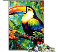Rompecabezas de cartulina de 1000 Piezas con diseño de tucanes para Adultos, Ideal para divertirse en Familia en Navidad, Acción de Gracias, cumpleaños y Pascua, tamaño 38x26cm