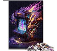 Rompecabezas de cartulina de 1000 Piezas de Neon Game para Adultos, Ideal para decoración del hogar, Año Nuevo para Adolescentes, tamaño 38x26cm