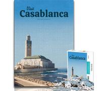 Rompecabezas de Casablanca de 1000 Piezas para Adultos, desafiantes Juegos Familiares, Juguetes de Bricolaje para decoración de Pared del hogar, 38x26cm