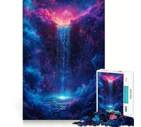 Rompecabezas de Cascada del Signo Acuario para Adolescentes, 1000 Piezas, Juguete para ejercitar la Mente, Actividad para el hogar, decoración de Pared con Corte de precisión 38x26cm