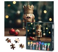 Rompecabezas de cascanueces para adultos, 1000 piezas, rompecabezas de juguete retro de Navidad, 1000 piezas, festivales tradicionales, arte, difícil, desafíos imposibles, 50 x 70 cm