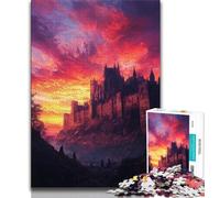 Rompecabezas de Castillo Medieval para Adultos y Adolescentes, 1000 Piezas Ejercita el Cerebro, Juguetes adictivos para Cultivar la Paciencia Una Obra de Arte (38x26cm)