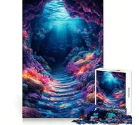 Rompecabezas de caverna de Arrecife de Coral Submarino de 1000 Piezas para Adolescentes Fácil de Recordar y entretener Corte Uniforme Regalo Ideal de Navidad (50x75cm)