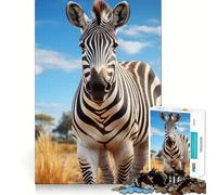 Rompecabezas de Cebra de 1000 Piezas Diversión para ejercitar la Mente Piezas sin Rebabas y de Corte Limpio Actividad Absorbente para Noches tranquilas (50x75cm)