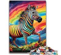 Rompecabezas de cebras Coloridas para Adultos, 2000 Piezas Ayuda a ejercitar el Cerebro Juguetes adictivos para Cultivar la Paciencia Un Gran Regalo (70x100cm)