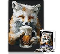 Rompecabezas de Cerveza Arctic Fox de 1000 Piezas para Adultos, Juego Educativo de Entrenamiento Cerebral, Regalo Sorpresa Ideal para Seres Queridos, tamaño 38x52cm