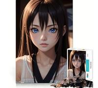 Rompecabezas de Chica Anime Adolescente de 1000 Piezas para Adolescentes Juguete de lógica Fuerte Actividad en casa Bordes Transparentes Regalo Ideal 38x52cm