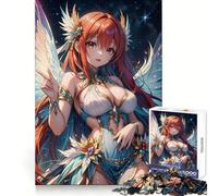 Rompecabezas de Chica Anime angelical de 1000 Piezas para Adolescentes Ideal para Relajarse y Pasar un rato Agradable Navidad (38x52cm)
