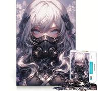 Rompecabezas de Chica Anime asesina para Adolescentes,1000 Piezas,Divertido y Estimulante,componentes Resistentes y de Corte Limpio,Actividad para Compartir con los niños (38x26cm)