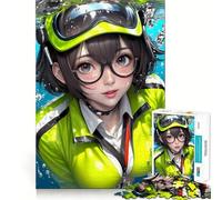 Rompecabezas de Chica Anime bajo el Agua,1000 Piezas,Divertido,de Calidad Profesional,Ideal para desarrollar la Memoria y estimular la Mente Actividad Mental (38x52cm)