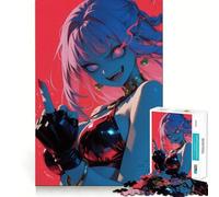 Rompecabezas de Chica Anime con Actitud para Adolescentes,1000 Piezas,Juego para estimular la Mente,Montaje Firme y Seguro,Actividad para Fortalecer los Lazos Familiares (50x75cm)