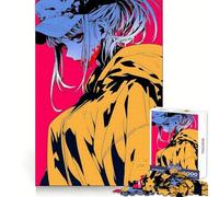 Rompecabezas de Chica Anime con Sangre, 1000 Piezas, Ejercicio Cerebral, recreación Relajante, Corte de precisión, Regalo significativo (38x52cm)