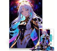 Rompecabezas de Chica Anime en el Cosmos para Adolescentes,1000 Piezas,Juego para estimular la Mente,Montaje Firme y Seguro,Actividad para Fortalecer los Lazos Familiares (50x75cm)