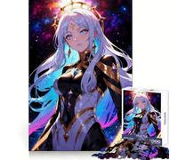 Rompecabezas de Chica Anime en el Cosmos para Adultos, 1000 Piezas, Ejercicio Mental, Escape Tranquilo, Cierre Seguro, Bonito Regalo (38x26cm)