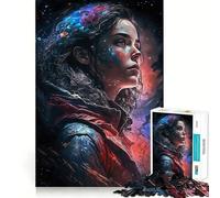 Rompecabezas de Chica Anime en el Espacio para Adultos,1000 Piezas,Juego Think Boost,Estructura de Encaje precisa,fácil de Aprender,diversión para Toda la Familia (50x75cm)
