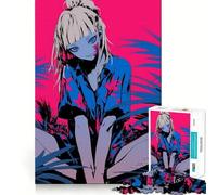 Rompecabezas de Chica Anime en un Entorno Tropical para Adolescentes,1000 Piezas,Divertido y Estimulante,componentes Resistentes y de Corte Limpio,Actividad para Compartir en Familia (50x75cm)