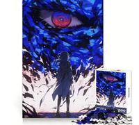 Rompecabezas de Chica Anime Frente a un Ojo Gigante para Adolescentes, 1000 Piezas, para ejercitar la Mente, Entretenimiento Agradable, Bordes Suaves, Regalo Ideal de Navidad (38x52cm)