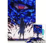 Rompecabezas de Chica Anime Frente a un Ojo Gigante para Adultos,1000 Piezas,Juego para estimular la Mente,tamaño Uniforme,Piezas precisas,Ideal para Viajar, ejercitar la Mente