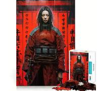 Rompecabezas de Chica samurái Cyberpunk para Adultos, 1000 Piezas, para Fortalecer la Memoria, Divertido, de Calidad, Elegante, Regalo (38x52cm)