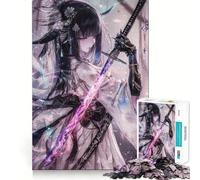 Rompecabezas de Chica Samurai de 1000 Piezas para Adultos Ayuda a Mejorar la Memoria y Alivia la ansiedad Diseño artístico para armar Regalo (38x52cm)