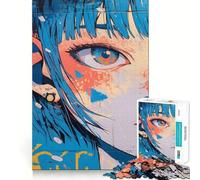 Rompecabezas de Chicas Anime con grafitis,1000 Piezas,Divertido,para Aumentar la concentración,Cortado con láser para un Ajuste, Actividad para Compartir con Seres Queridos (50x75cm)
