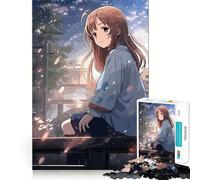 Rompecabezas de Chicas Anime para Adultos,1000 Piezas,Juego para estimular la Mente,tamaño Uniforme,Piezas precisas,Ideal para Viajar, ejercitar la Mente (38x26cm)