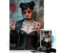 Rompecabezas de Chicas Anime para Adultos,1000 Piezas,Juego Think Boost,Estructura de Encaje precisa,fácil de Aprender,diversión para Toda la Familia (38x52cm)