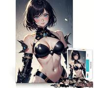Rompecabezas de Chicas Anime sexys para Adultos, 1000 Piezas Refuerza la Memoria Divertido y Relajante Bordes de Calidad Un Regalo Encantador 38x52cm