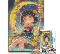 Rompecabezas de Chicas de Anime para Adolescentes, 1000 Piezas, un Juego desafiante para Disfrutar en Familia con Piezas aleatorias Que encajan Perfectamente (38x26cm)