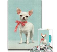Rompecabezas de Chihuahua de 1000 Piezas: ejercita tu Cerebro, Juguetes adictivos para Cultivar la Paciencia, Juego de desafío único 75x50cm