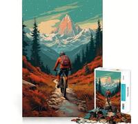 Rompecabezas de Ciclismo de montaña para Adultos, 1000 Piezas, Juguete para ejercitar la Mente, diversión en Interiores, Corte de precisión, Regalo navideño (50x75cm)