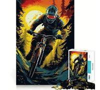 Rompecabezas de Ciclismo de montaña para Adultos, 1000 Piezas, Logic Boost Toy Group Joy Premium Edge, Sorpresa de cumpleaños (50x75cm)