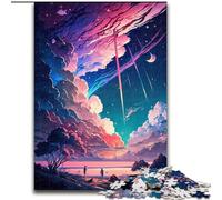 Rompecabezas de Cielo Colorido para Adolescentes, 1000 Piezas, Ideal para Reducir el estrés con Papá Noel (14 años) (26x38cm)