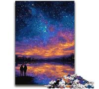 Rompecabezas de Cielo Nocturno de 2000 Piezas para Adolescentes, Juego de Preguntas y respuestas, decoración de Pared, cumpleaños y Navidad (70x100cm)