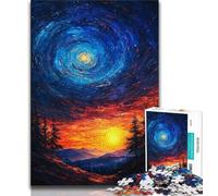 Rompecabezas de Cielo Nocturno de Night Sky de 1000 Piezas para Adultos y Adolescentes Juguete Educativo Toda la Familia (50x75cm)