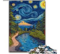 Rompecabezas de Cielo Nocturno de Van Gogh para Adultos, 2000 Piezas, un Regalo desafiante y difícil para Toda la Familia 70x100cm