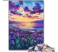 Rompecabezas de Cielo Nocturno Morado para Adultos, 1000 Piezas, Juego desafiante Cada Pieza es única Diversión Familiar desafiante (tamaño 26x38cm)