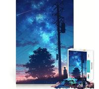 Rompecabezas de Cielo Nocturno Tranquilo y difícil para Adultos, 1000 Piezas, con Efecto Memoria, fácil de armar, Ideal para el Ocio, Regalo artístico (38x52cm)